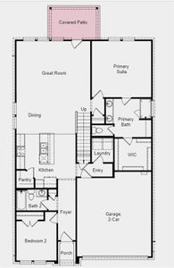 Structural options added include; Covered patio.