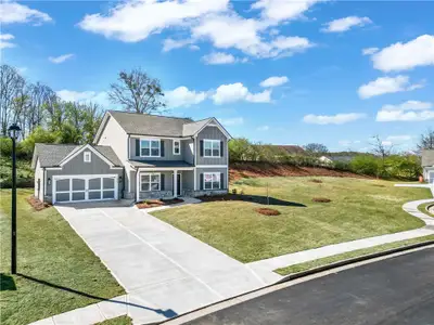 New construction Single-Family house 596 Calgary Downs Dr, Winder, GA 30680 plan The Jefferson | Front Entry - image