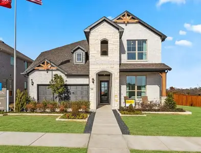 New construction Single-Family house 1520 Edgeway Dr, Aubrey, TX 76227 Ironwood II W- photo 0