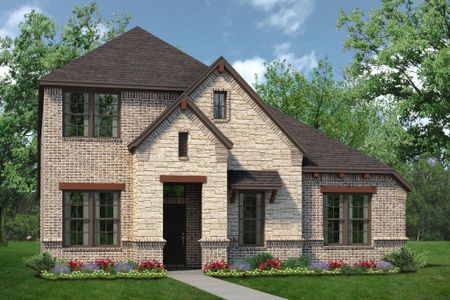 Elevation B with Stone | Concept 2795 at Redden Farms - Classic Series in Midlothian, TX by Landsea Homes