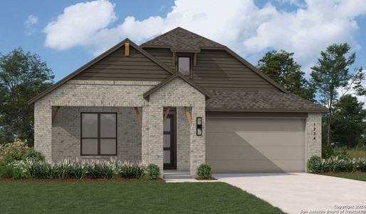 New construction Single-Family house 153 Spanish Oak, Castroville, TX 78009 Matisse Plan- photo 0 0