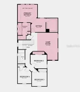 Structural options added include: Gourmet kitchen, sitting room at primary suite, game room, 8' interior doors, and tray ceiling package.