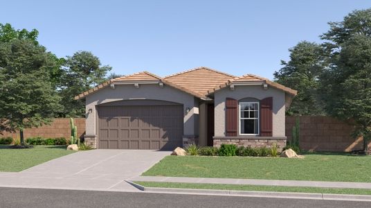 New construction Single-Family house 17650 N Toledo Ave, Maricopa, AZ 85138 Latitude Plan 3580- photo 0