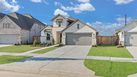 New construction Single-Family house 18715 Citrange Bend Wy, Manvel, TX 77578 Wimberley (2076-HV-40)- photo 1 1