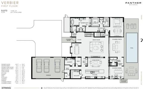 New construction Single-Family house 10960 Monte Rosa Dr, Palm Beach Gardens, FL 33412 plan Max Strang - image