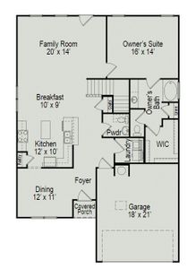 The Georgetown II First Floorplan