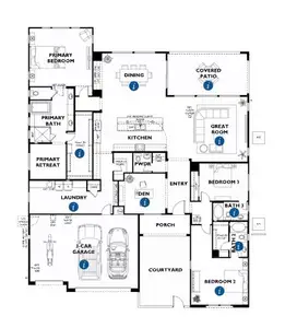 New construction Single-Family house 3430 Club Terrace Wy, Wickenburg, AZ 85390 plan Dorado - image