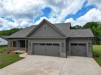 New construction Single-Family house 417 Weslyn Dr, Social Circle, GA 30025 plan (GA)Carson A 2 Front Entry - image
