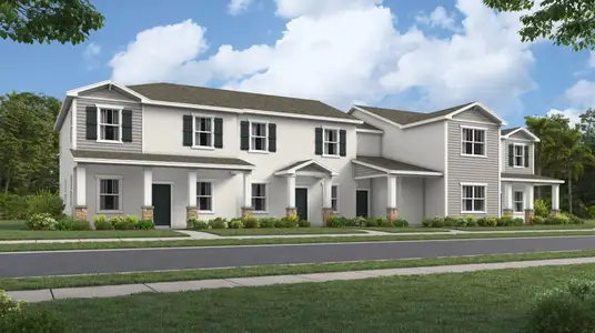 New construction Townhouse house 2264 Red Sun St, Apopka, FL 32703 Wilshire- photo 0