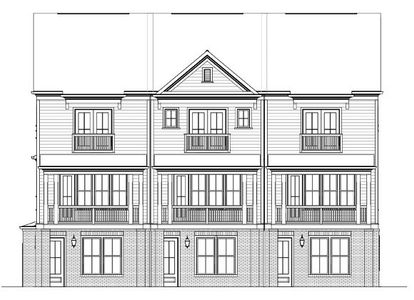 New construction Townhouse house 200 River Green Ave, Canton, GA 30114 plan The Deerfield - image