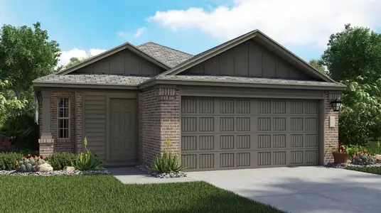 New construction Single-Family house 104 Sapling Dew Dr, Georgetown, TX 78628 plan Oberlin - image