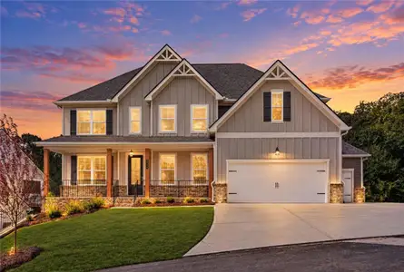 New construction Single-Family house 2520 Parkside Wy, Gainesville, GA 30507 plan Wesley 3-Car - image