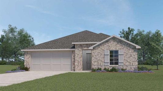 New construction Single-Family house 13801 Dismuke Drive, Manor, TX 78653 The Lakeway- photo 0