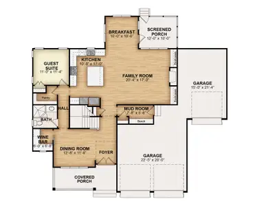 New construction Single-Family house Youngsville, NC 27597 plan Jasper II - image 2