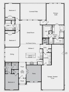 Structural options added include: Study, bedroom 4 with bathroom, raised ceiling at foyer/gathering room and gourmet kitchen