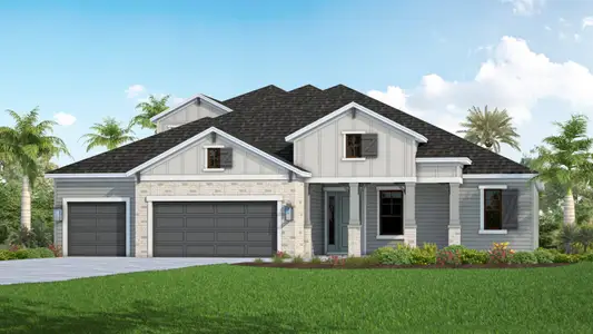 New construction Single-Family house 4324 Canoe Creek Ave, Parrish, FL 34219 plan Santa Catalina - image