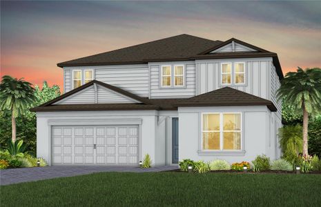 New construction Single-Family house 9821 Autumn Ridge Ave, Riverview, FL 33578 plan Serena 3-Car - image
