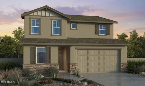 New construction Single-Family house 4001 E Fairy Duster Ln, San Tan Valley, AZ 85140 plan Sienna - image