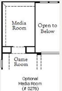 Representative photo of Media room option