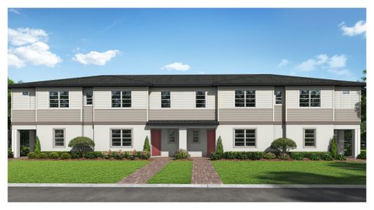 New construction Townhouse house 4810 Prairie Preserve Run, St. Cloud, FL 34772 plan Cassia - image