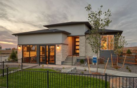 New construction Single-Family house 39668 Yorktown Ter, Elizabeth, CO 80107 Manzanita- photo 1 1