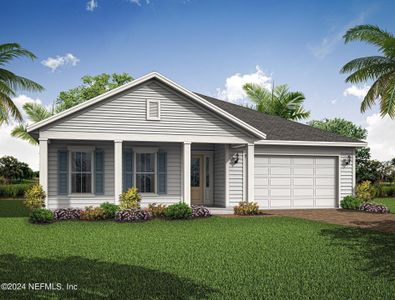 New construction Single-Family house 323 Sawgrass Drive, Yulee, FL 32097 Hudson- photo 0