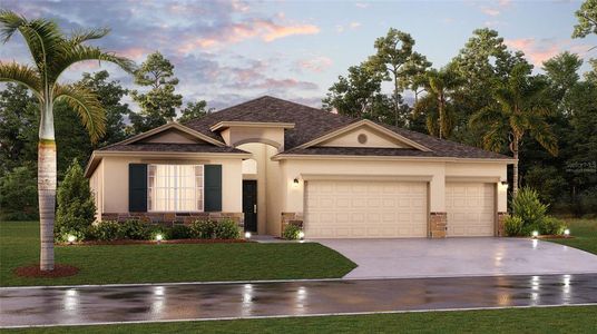 New construction Single-Family house 7117 Dilly Lake Avenue, Groveland, FL 34736 Newcastle- photo 0