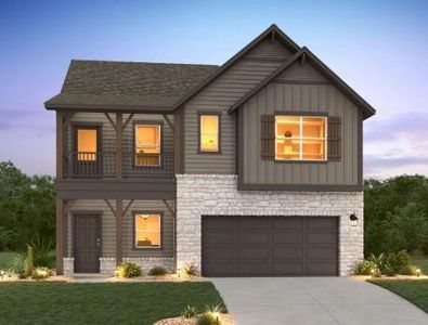 New construction Single-Family house 805 Palo Brea Loop, Hutto, TX 78634 Knox Homeplan- photo 0