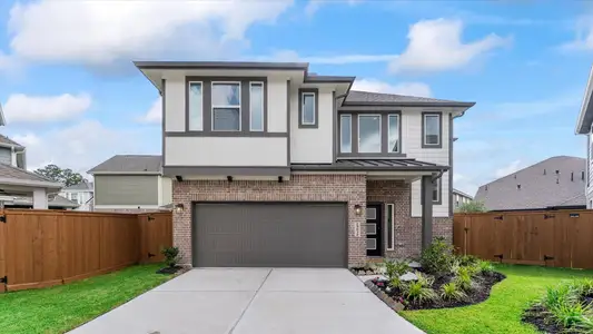 New construction Single-Family house 15834 Invergelder Dr, Humble, TX 77346 plan Capeside – Courtyard Collection - image