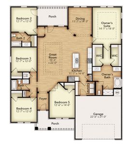 New construction Single-Family house Milton, FL 32583 plan The Turquoise - image 3