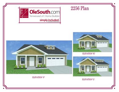 New construction Single-Family house Oliver Robinson Dr, Murfreesboro, TN 37129 plan 2256 Elevation JKL - image