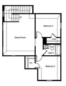 D.R. Horton's Sabine floorplan, 2nd floor - All Home and community information, including pricing, included features, terms, availability and amenities, are subject to change at any time without notice or obligation. All Drawings, pictures, photographs, video, square footages, floor plans, elevations, features, colors and sizes are approximate for illustration purposes only and will vary from the homes as built.