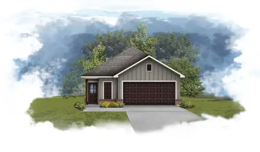New construction Single-Family house Freeport, FL 32439 plan Everglades II J - image