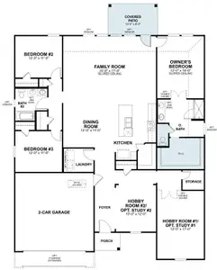 New construction Single-Family house 10204 Pink Billed Cuckoo Dr, Buda, TX 78610 plan Hawkins - image
