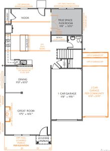 New construction Single-Family house 1101 Ansonville Rd, Wingate, NC 28174 plan TA2300 - image 3