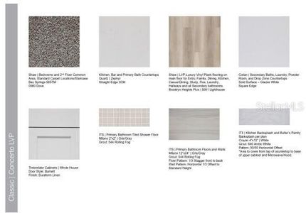 Design Selections. Home is currently under construction, selections subject to change.