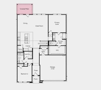 tructural options added include; Covered patio and horizontal rails on staircase.