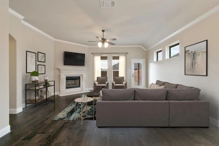 Family Room | Concept 2086 at Redden Farms - Classic Series in Midlothian, TX by Landsea Homes