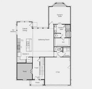 Structural options added include: Gourmet kitchen 2, bay window in owner's suite, slide in tub in owner's suite, study in lieu of dining, full gutters, gas stub out, pre-plumb for future water softener as well as countless design and electrical upgrades.