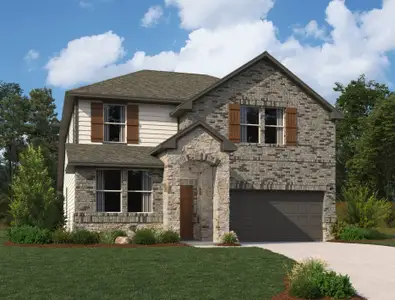 New construction Single-Family house 10026 Red Knot St, Mont Belvieu, TX 77523 plan Austin - image