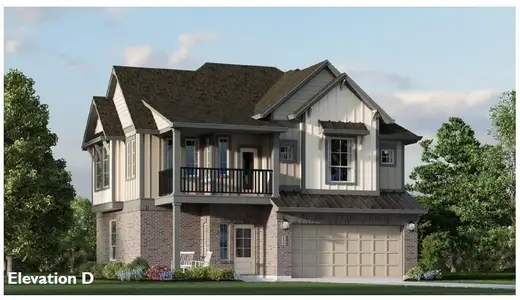 New construction Single-Family house 10814 Day Jassamine Wy, Cypress, TX 77433 plan Springfield – Courtyard Collection - image