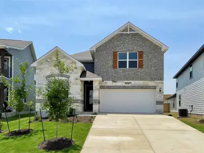 New construction Single-Family house 118 Brislecone Pass, Hutto, TX 78634 Wyatt- photo 0