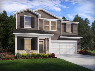New construction Single-Family house 1452 Hatteras Rd, Durham, NC 27704 plan Lakeland - image