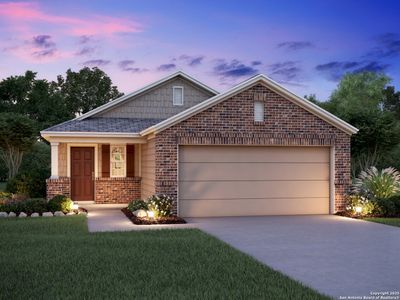 New construction Single-Family house 4229 Carlotta Dr, New Braunfels, TX 78130 Azalea- photo 0