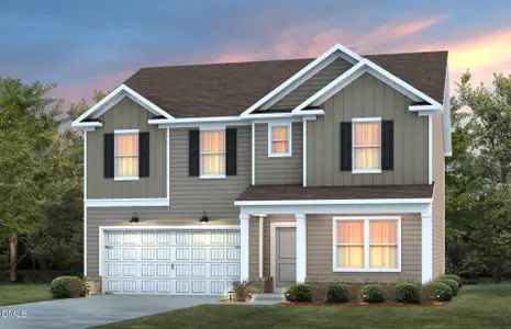 New construction Single-Family house 204 Armorial Ct, Willow Spring, NC 27592 plan Hampton - image