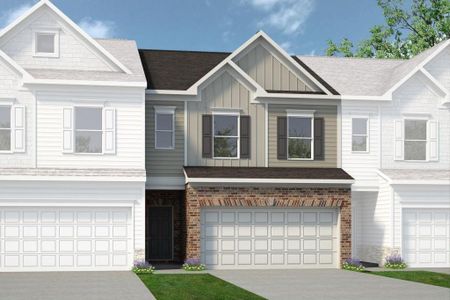 New construction Townhouse house 3549 Fairhaven Drive, Powder Springs, GA 30127 Norwood II- photo 0