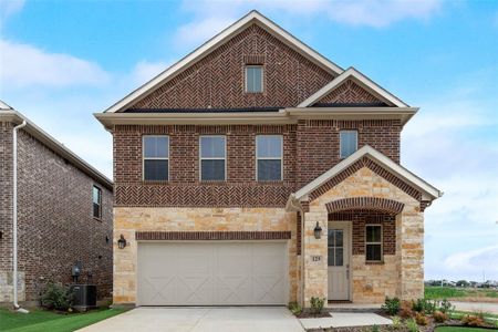New construction Single-Family house 129 Ashbrook St, Little Elm, TX 75068 Melrose- photo 0