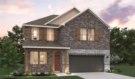 New construction Single-Family house 1037 Sienna Bear Rd, Georgetown, TX 78633 plan Georgia - image