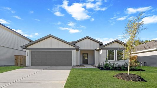 New construction Single-Family house 105 Golden Eagle Blvd, New Waverly, TX 77358 plan Denton - image