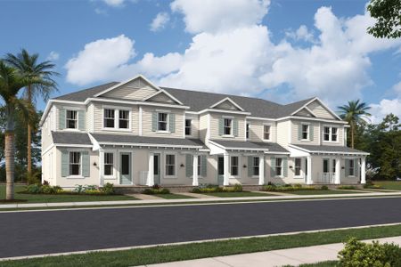 New construction Townhouse house 1050 SW Prairie Ave, Palm City, FL 34990 plan Blossom - image